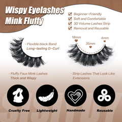 SISIYDY lashes full-strip 14-pair set adds versatile drama for day or night.
