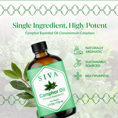 Siva Camphor Oil applied to skin using a dropper