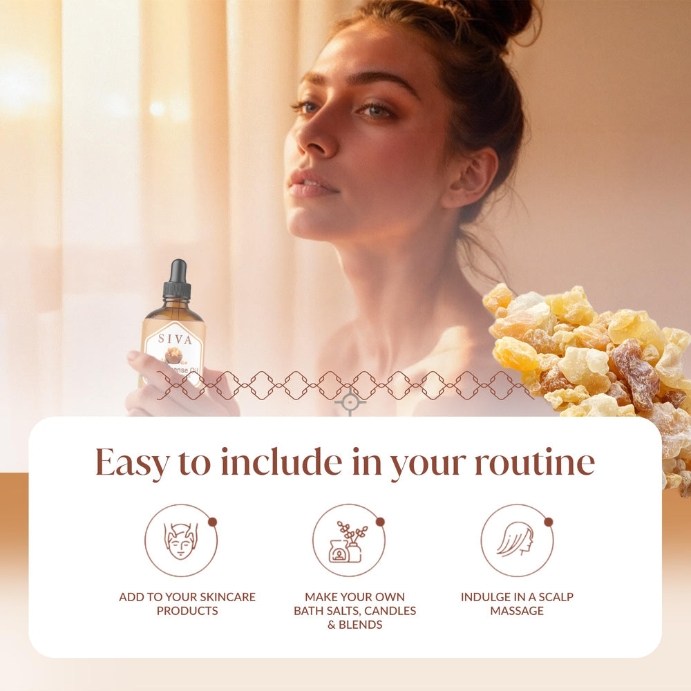 Aromatherapy blend featuring Frankincense essential oil