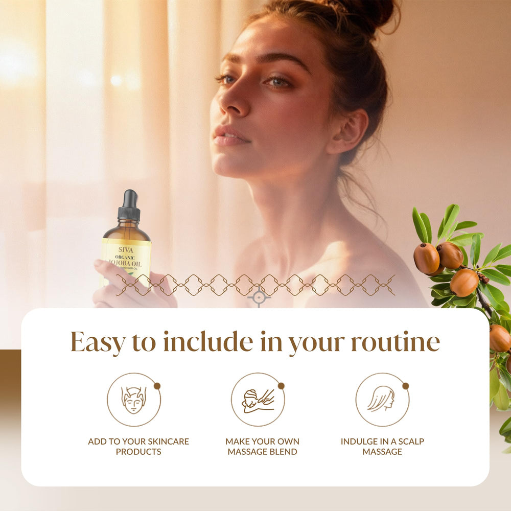 Jojoba oil for hair care and scalp massage