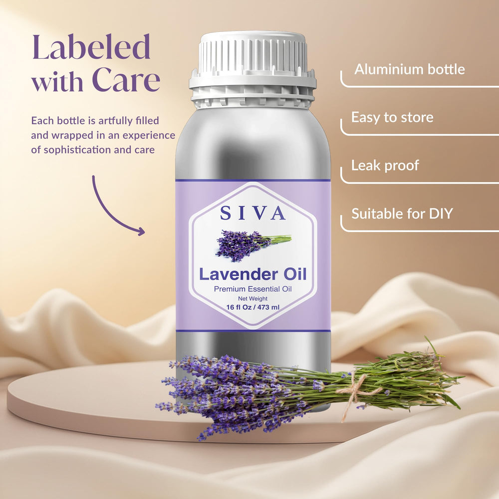 Lavender essential oil bottle with dropper