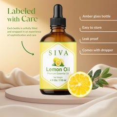 Lemon oil being applied to skin with a dropper