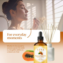 SIVA Papaya Seed Oil mixed with other carriers for blends.