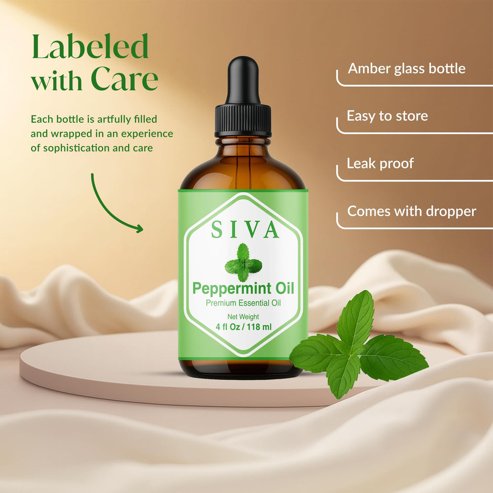 SIVA Peppermint Essential Oil for hair and scalp care