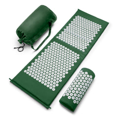 Front view of Sivan Health acupressure mat and pillow set