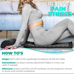 Acupressure pillow for neck and lower back support