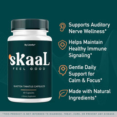 Close-up of Skaal Capsules 3 Pack label