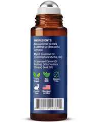 Skin care and hydration with Frankincense & Myrrh roll-on 10ml