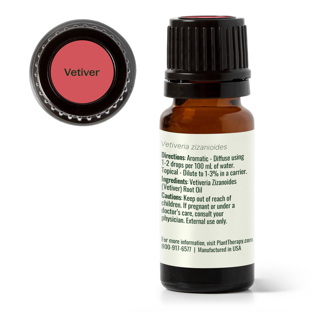 Skin application using diluted vetiver essential oil
