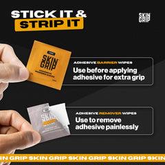 Skin Grip barrier wipes hypoallergenic-soft skin highlight suitability for sensitive skin