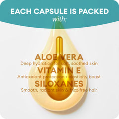 Applying topical capsule to hair roots