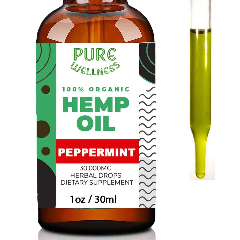 Illustration of skin and hair vitality from hemp oil