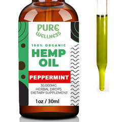 Illustration of skin and hair vitality from hemp oil