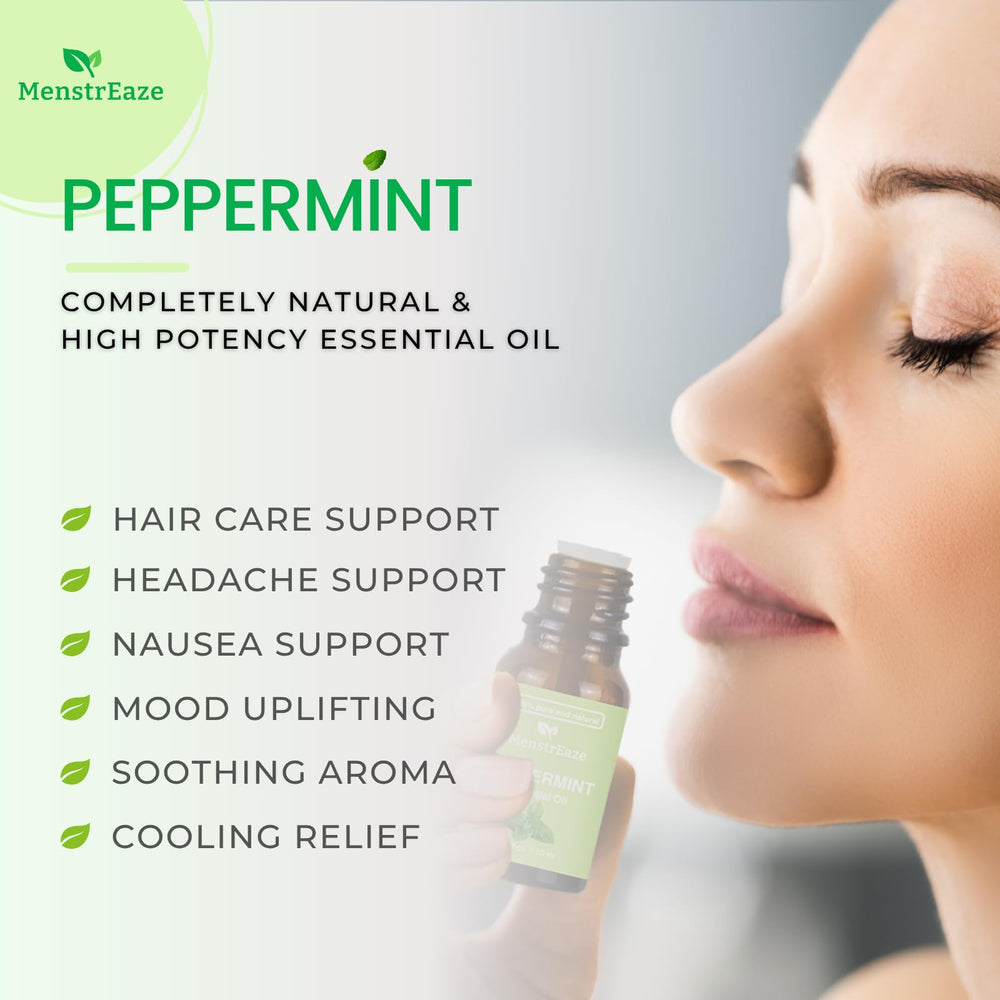 Peppermint essential oil blend with grapeseed oil