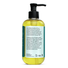 Close-up of oil absorbing into skin for firming