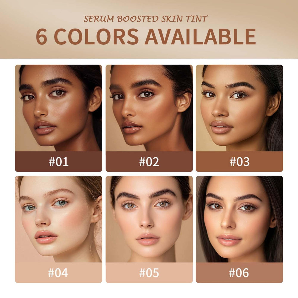 Skin Tint & Contour Stick with Hyaluronic Acid and Vitamin E for hydration.