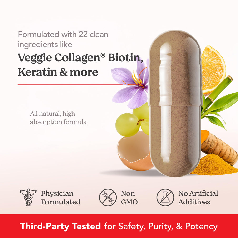 Brightened, even skin tone with SKINtamin collagen pills