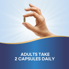 Skullcap herb capsules shown in bottle