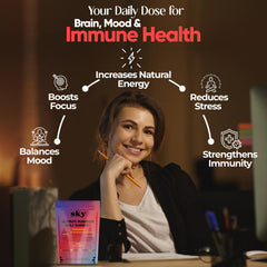 Sky Nutrition Mushroom Gummies Cordyceps closeup for daily energy