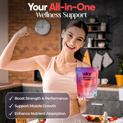 Sky Nutrition Mushroom Gummies Maitake closeup suggests ongoing vitality
