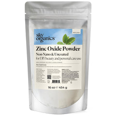 Sky Organics Zinc Oxide Powder 16 oz resealable bag front
