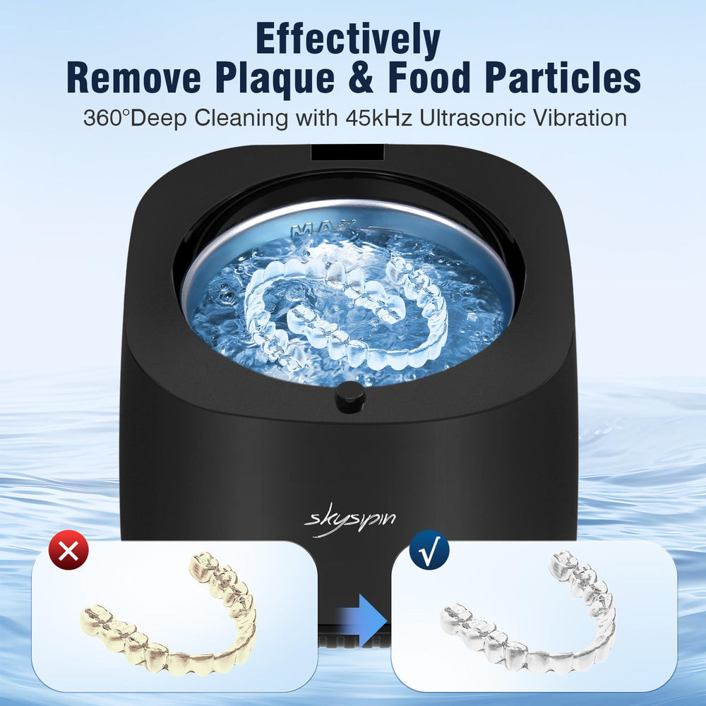 Close-up of U-V light feature on Skysipin ultrasonic cleaner