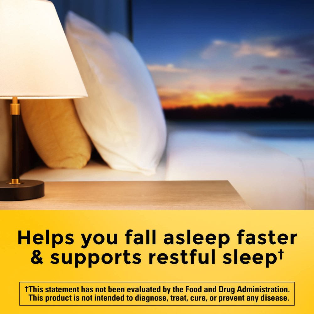 Sleep aid concept with a glass of water