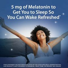 Graphic illustrating faster sleep onset and longer sleep duration with gummies