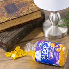 Spanish packaging variation image for sleep gummies