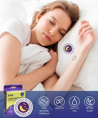 Close-up of lavender aroma sleep patch (2x2 inch)