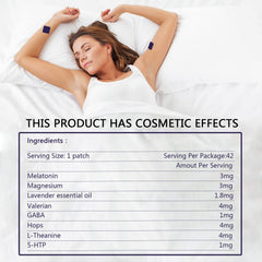 Person resting comfortably after using Sleep Patches