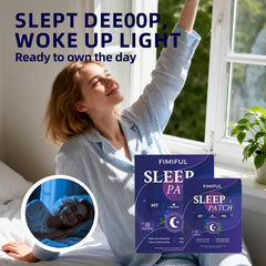 Sleep patch worn on skin showing discreet design