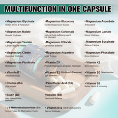 Relaxation and sleep support provided by magnesium complex