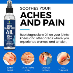 Sleep and relaxation concept with magnesium oil