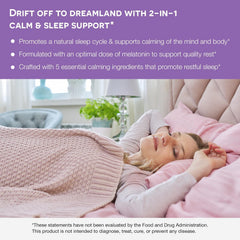 Illustration of L-Theanine, GABA, and 5-HTP sleep-support ingredients