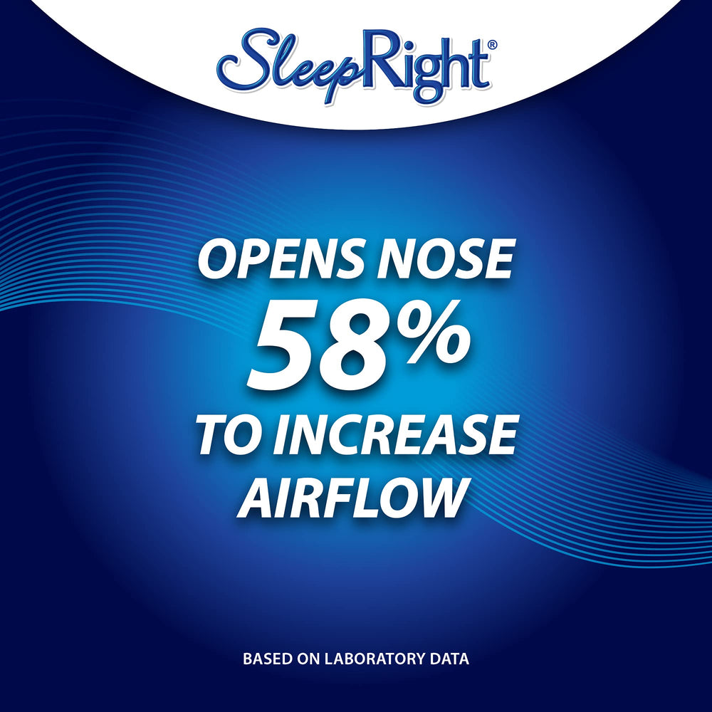 SleepRight nasal breathe aid showing flexible nasal flares