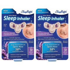 Packaging for SleepRight Intra-Nasal Sleep Inhaler Lavender 2-Pack