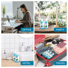 Portable mouthwash bottles for on-the-go