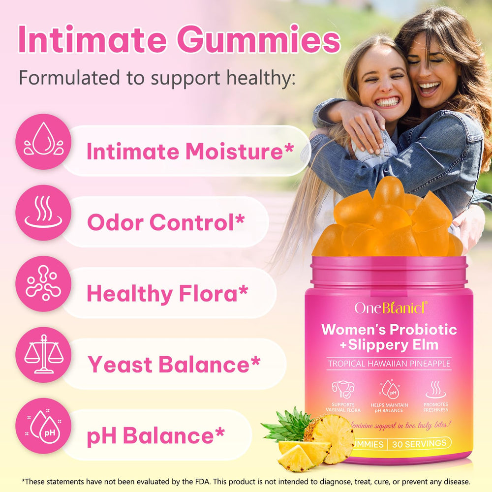 Slippery Elm probiotic gummy for feminine health