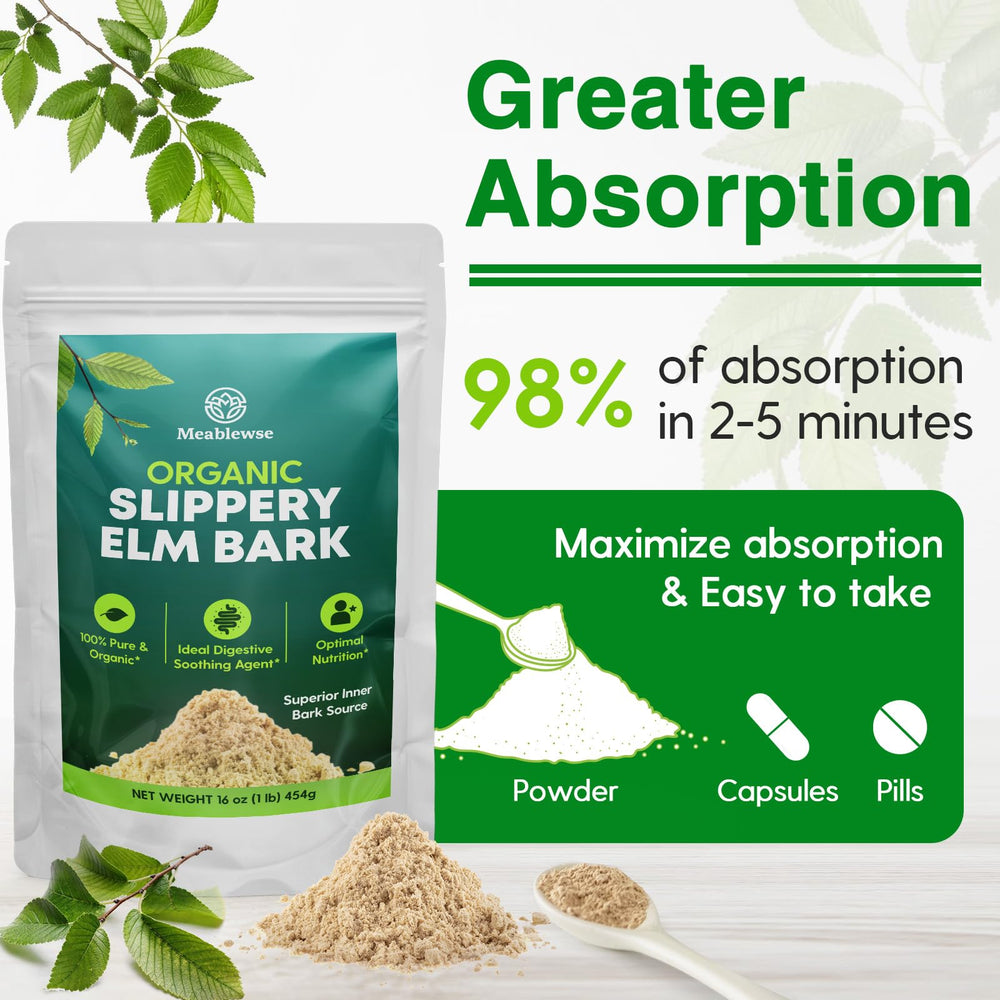 Slippery Elm Powder aiding throat soothing