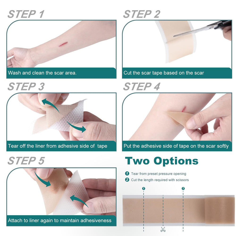 SLUKHIG silicone scar-sheets-pre-cut-easy-trim enables precise scar sizing.