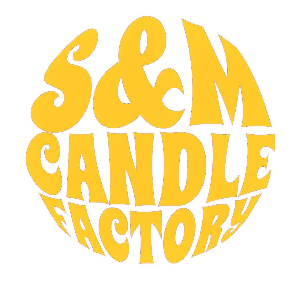 S&M Candle Factory Peach Ring close-up shows soy wax, signaling a clean, long-lasting burn