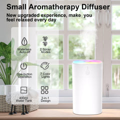 USB powered aroma diffuser with one-button control