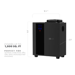 Diffuser delivering aroma across a home up to 1,800 sq ft