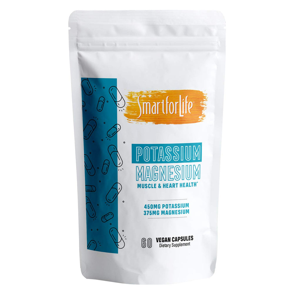 Smart for Life Potassium Magnesium supplement bottle on white background
