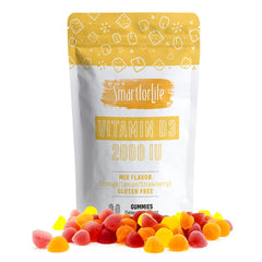 Front view of Smart for Life Vitamin D3 Gummies bottle