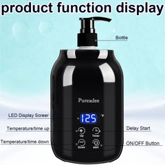 Smart LED display showing temperature and timer