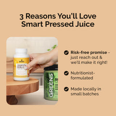 SMART Pressed papaya and pineapple representing papain and bromelain support