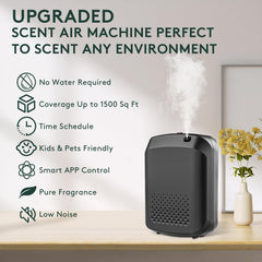 Wall-mounted aroma diffuser installed in living room