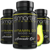Three-pack box of Smarter Vitamin D3 5000 IU in Avocado Oil